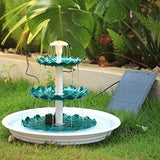 3 Tiered Bird Bath with 3.5W Solar Pump DIY Solar Fountain Fountain Pump Pet Clever 