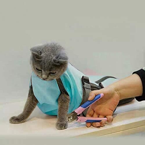 Cat Nail Clipping Cleaning Grooming Restraint Bag Pet Clever