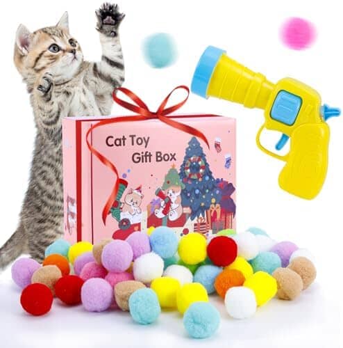 Interactive Cat Toys Cat Toy Balls with Launcher Cat Pet Clever 