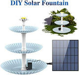 Upgraded DIY Solar Fountain Detachable for Bird Bath Fountain Pump Pet Clever 