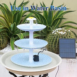 Upgraded DIY Solar Fountain Detachable for Bird Bath Fountain Pump Pet Clever 