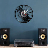 Budgie Bird Vinyl Record Clock Nature Wall Art Parrot 3D Vinyl Clock Other Pets Design Accessories Pet Clever 