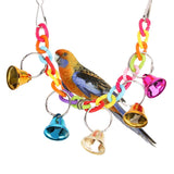 Cage Hanging Ladder Swing Bird Bell Toy Bird Toys Pet Clever 