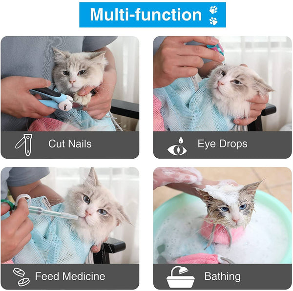 Cat Restraint Bag | For Nail Trims, Injections, or Blood Draws