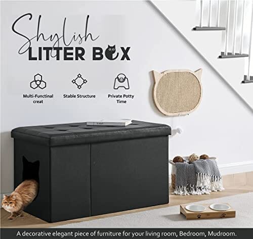 Cat best sale litter ottoman