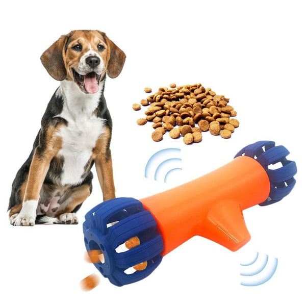 Funny Dog Treat Leaking Toy with Wheel Interactive Toy for Dogs