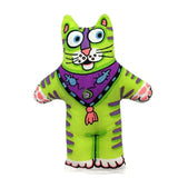 Fat Cat With Catnip Toy Cat Toys Pet Clever Green Cat Shape 