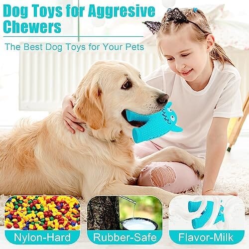 Natural Rubber Pet Dog Toys Dog Chew Toys Tooth Cleaning Treat