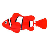 Plastic Decorative Robot Fish Toy Activated with Battery Cat Toys Pet Clever Red 