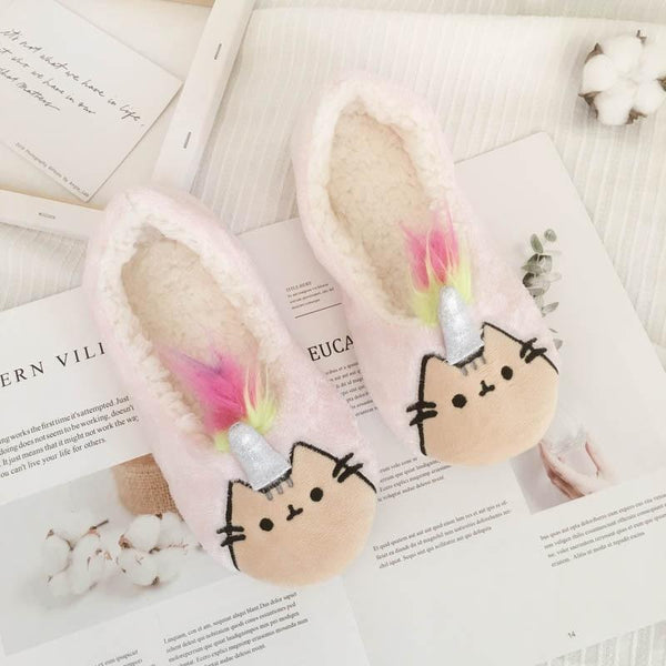 Unicorn sale cat slippers