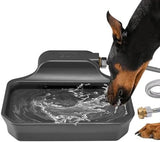 1 Gallon Dog Water Bowl for Outdoor Dog Bowls & Feeders Pet Clever Black 