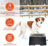 1 Gallon Large Capacity Outside Animal Heated Waterer Bowl Dog Bowls & Feeders Pet Clever 