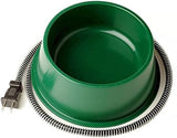 1 Quart 25 Watt Powered Heated Electric Water Bowl with Thermostatic Control and Anti Chew Cord Protector for Pets Dog Bowls & Feeders Pet Clever 