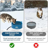 108 OZ/30W Large Heated Dog Bowl Provides Drinkable Water in Winter Dog Bowls & Feeders Pet Clever 