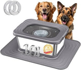 Twinsing 4.5L No-Spill Dog Water Bowl - Stainless Steel Slow Feeder For Medium/Large Dogs With Anti-Slip Mat