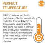 12oz/24oz Stainless Outdoor Heated Cat Food & Water Bowls for Outside Pets Dog Bowls & Feeders Pet Clever 