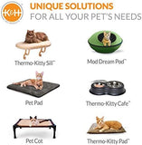 12oz/24oz Stainless Outdoor Heated Cat Food & Water Bowls for Outside Pets Dog Bowls & Feeders Pet Clever 