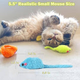 12PCS Cat Mouse Toy Cat Toys Pet Clever 