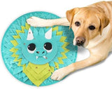 18” Dragon Dog Sniffing Mat Easy to Clean Fleece Snuffle Mat for Dogs Dog Pet Clever 