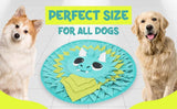 18” Dragon Dog Sniffing Mat Easy to Clean Fleece Snuffle Mat for Dogs Dog Pet Clever 