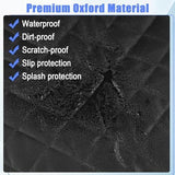 2 Pack Dog Car Seat Cover, Waterproof 600D Oxford Pet Car Front Seat Protector with Side Flaps Travel Pet Clever 