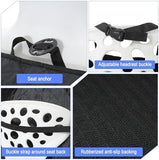 2 Pack Dog Car Seat Cover, Waterproof 600D Oxford Pet Car Front Seat Protector with Side Flaps Travel Pet Clever 
