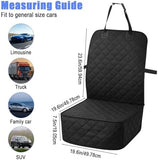 2 Pack Dog Car Seat Cover, Waterproof 600D Oxford Pet Car Front Seat Protector with Side Flaps Travel Pet Clever 