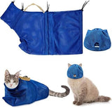 2 Pieces Cat Grooming Washer Mesh Bag Cat Muzzles Breathable Mesh Cat Care & Grooming Pet Clever 