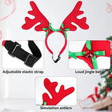 2 Set Dog Elk Reindeer Antler Headband for Christmas Cat Clothing Pet Clever 