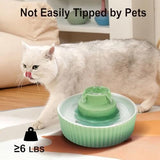 2.1L/71oz Cat Fountain with 3 Carbon Filters and 2 Water Pumps Dog Bowls & Feeders Pet Clever 