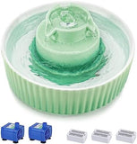 2.1L/71oz Cat Fountain with 3 Carbon Filters and 2 Water Pumps Dog Bowls & Feeders Pet Clever 