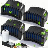 2.4 Gal Large Automatic Dog Water Bowl Dispenser with Filter Dog Bowls & Feeders Pet Clever 4 Pack Filters Replacement 
