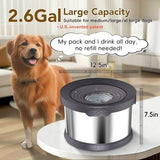 2.6 Gallon/10L Large Capacity Spill-Proof Dog Bowls Dog Bowls & Feeders Pet Clever 
