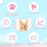 2Pcs Cat Collar Toy Adjustable Cat Feather Neck Collar Toy Cat Toys Pet Clever 