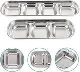 2pcs Stainless Steel Cat Bowl Divided Pet Dishes Bowls for Kitten Small Dogs Food Water Feeder Dog Bowls & Feeders Pet Clever 