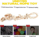 3 Feet 5 Knots Indestructible Natural Cotton Dog Toys Pet Clever 