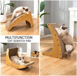 3 in 1 Curved Cat Scratcher Cat Trees & Scratching Posts Pet Clever 