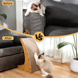 3 in 1 Curved Cat Scratcher Cat Trees & Scratching Posts Pet Clever 