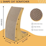 3 in 1 Curved Cat Scratcher Cat Trees & Scratching Posts Pet Clever 