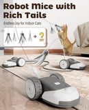 3-in-1 Interactive Cat Toy - 2-Speed Automatic Moving Mouse Cat Toys Cat Pet Clever 