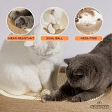 3 in 1 Oval Cat Scratching Bed Pad for Indoor Cats Cat Trees & Scratching Posts Pet Clever 