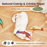 3 Pack Catnip Crinkle Sound Toys Soft and Durable Cat Toys Pet Clever 