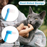 3 Pcs Dual Sided Cats Dogs Toothbrushes Toothbrush Pet Clever 