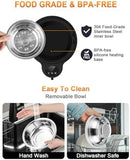 3 Temperature Settings & 12H Timer Outdoor Heated Pet Bowl Dog Bowls & Feeders Pet Clever 
