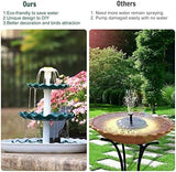 3 Tiered Bird Bath with 3.5W Solar Pump DIY Solar Fountain Fountain Pump Pet Clever 