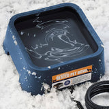 3.5L / 120oz Heated Pet Water Bowl with Chew Resistant Power Cord for Outdoor Dogs Cats Dog Bowls & Feeders Pet Clever Blue 