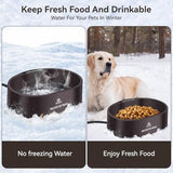 3.7L Automatic Heated Dog Bowl Outdoor with Anti Chew Cord Dog Bowls & Feeders Pet Clever 