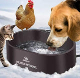 3.7L Automatic Heated Dog Bowl Outdoor with Anti Chew Cord Dog Bowls & Feeders Pet Clever 