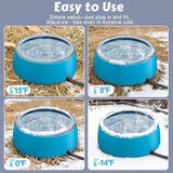 3L Heated Water Bowl, Outdoor Large Heated Dog Bowls Dog Bowls & Feeders Pet Clever 