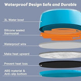3L Heated Water Bowl, Outdoor Large Heated Dog Bowls Dog Bowls & Feeders Pet Clever 